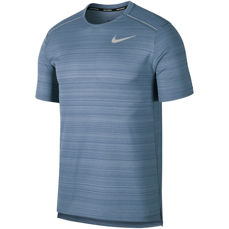 Футболка мужская Nike Dry Miler Top голубая AJ7565-418 — Sport City Футболка мужская Nike Dry Miler Top голубая AJ7565-418