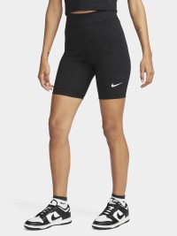 Шорти жіночі Nike W NSW NK CLSC HR 8IN SHORT чорні DV7797-010 изображение 2