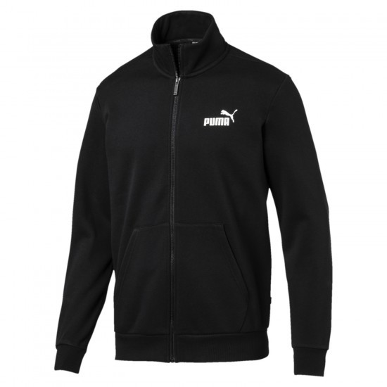 Толстовка чоловіча Puma ESSENTIALS FLEECE TRACK JKT чорна 85336001 