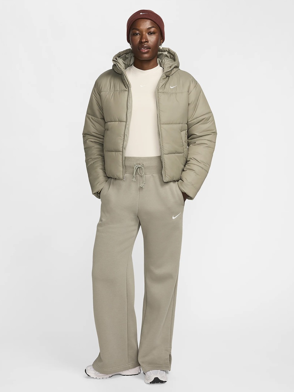 Куртка жіноча Nike W NSW TF SYNFL NK CLSC PFR оливкова FZ5899-321 — фото 8