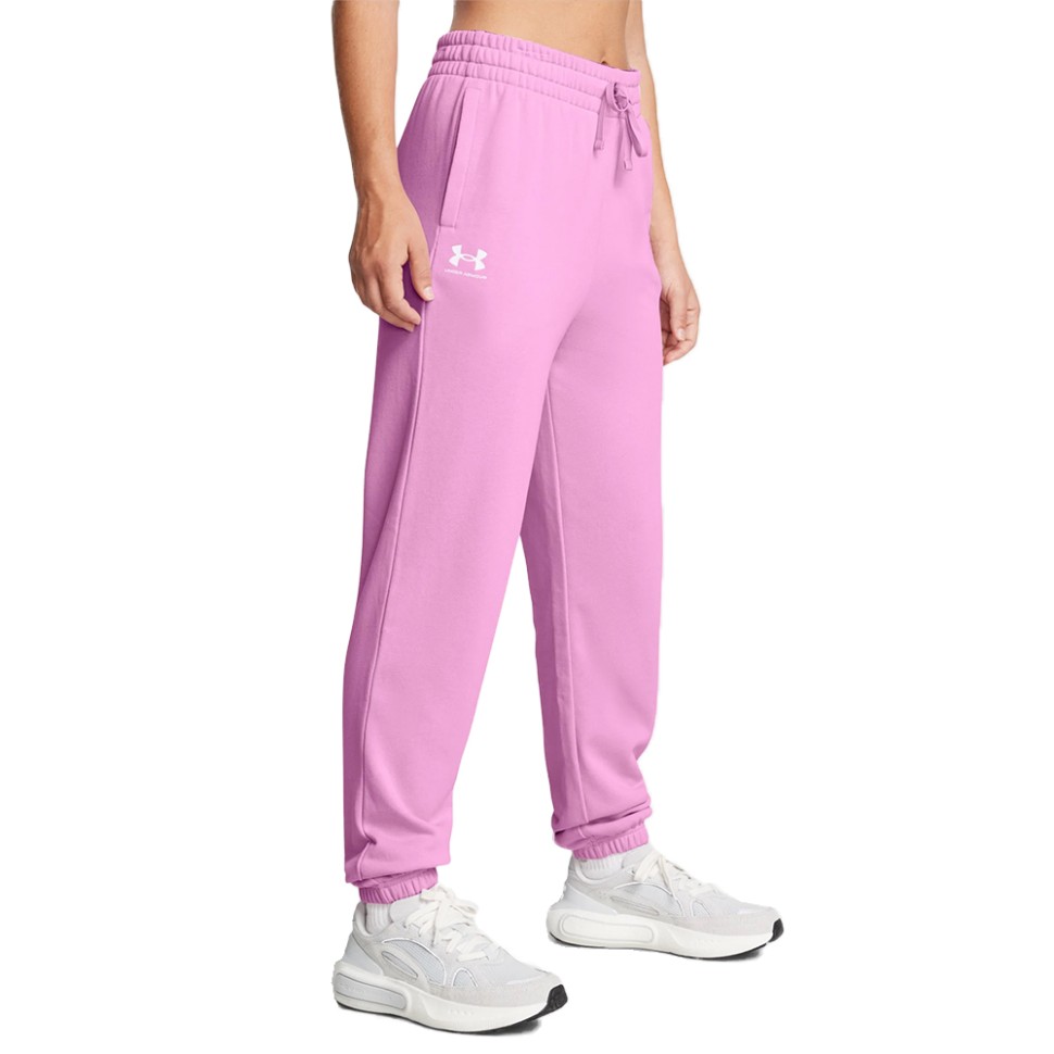 Штани жіночі Under Armour UA Rival Terry Jogger рожеві 1382735-638 — фото 1