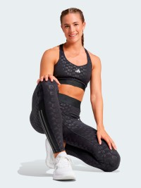 Леггинсы женские Adidas HYGLM 1/1 L Q4 черные IX3196 изображение 5