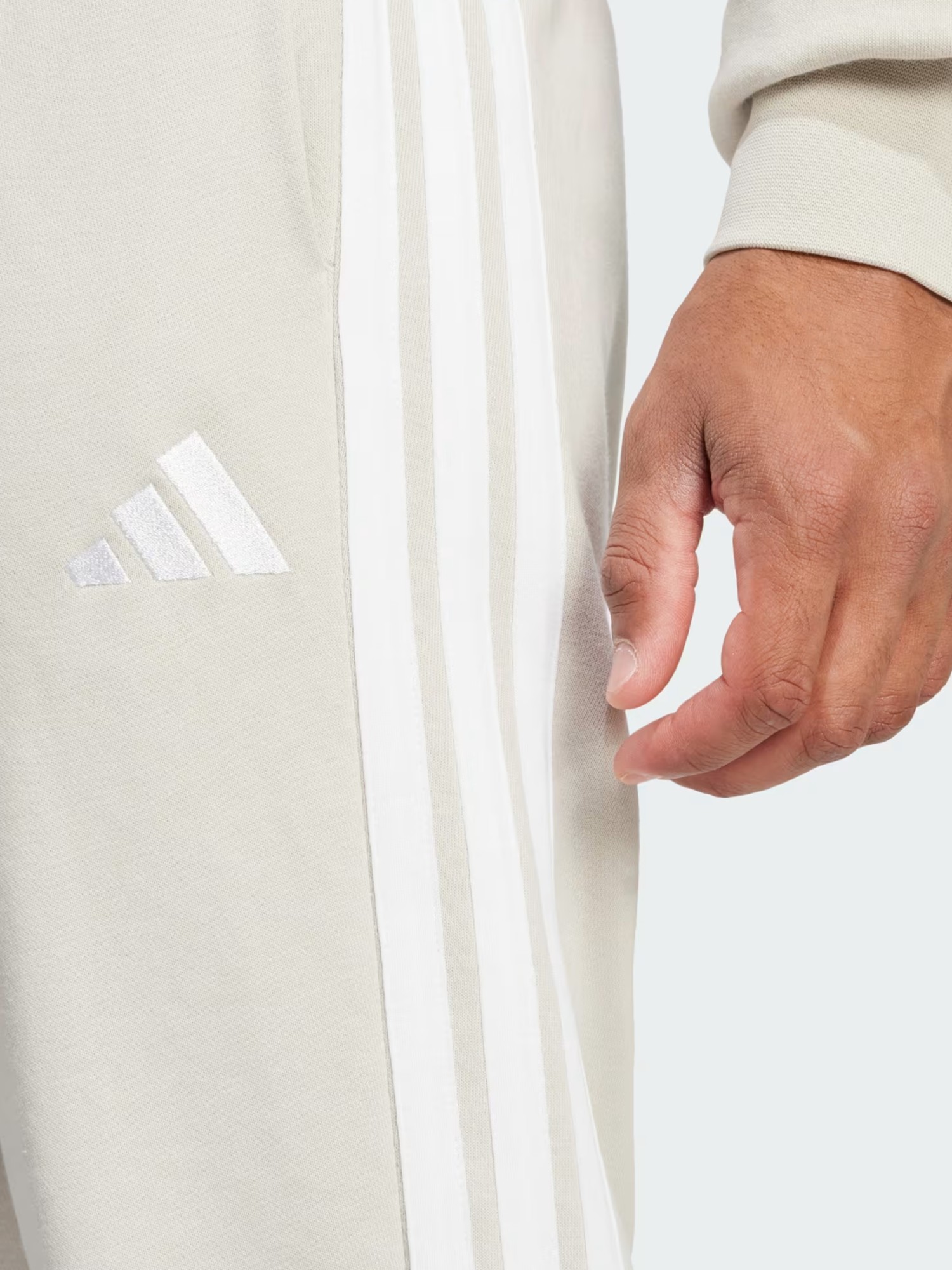 Брюки мужские Adidas M 3S FT TC PT бежевые JE6353 изображение 5