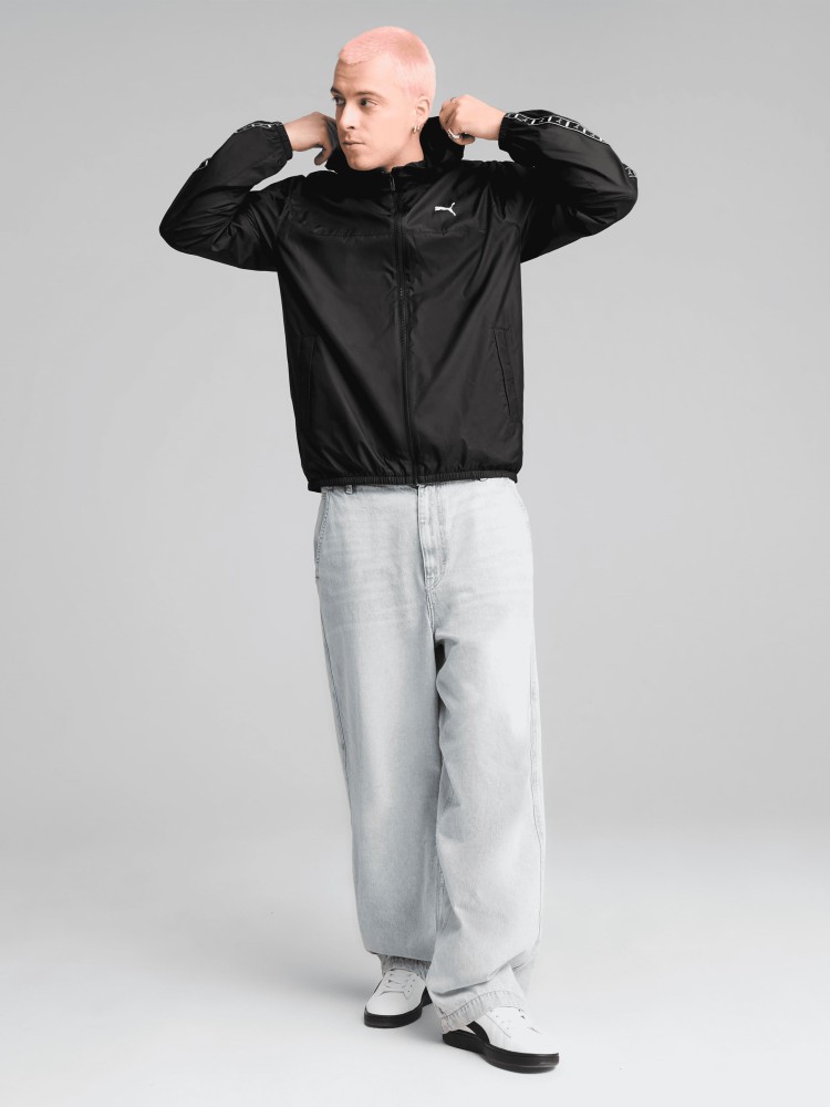 Ветровка мужская Puma ESS Tape Windbreaker черная 68462901 изображение 6