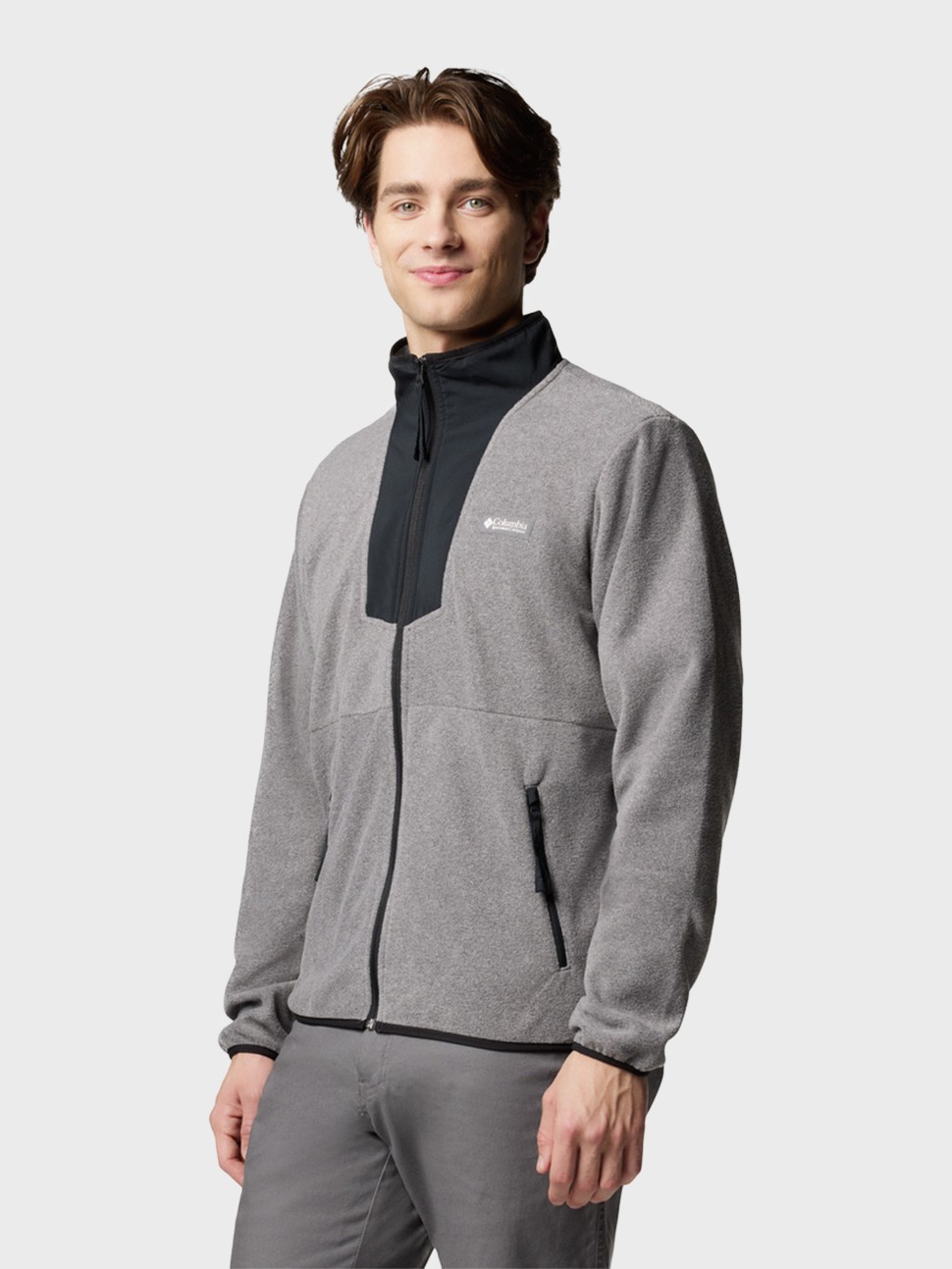 Толстовка чоловіча Columbia Sequoia Grove™ Full Zip Fleece сіра 2095891-024 — фото 3