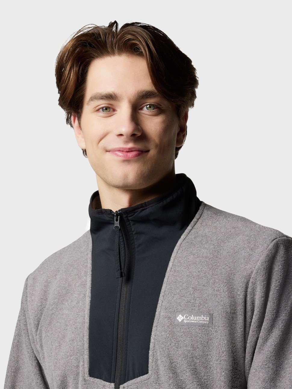 Толстовка чоловіча Columbia Sequoia Grove™ Full Zip Fleece сіра 2095891-024 — фото 5