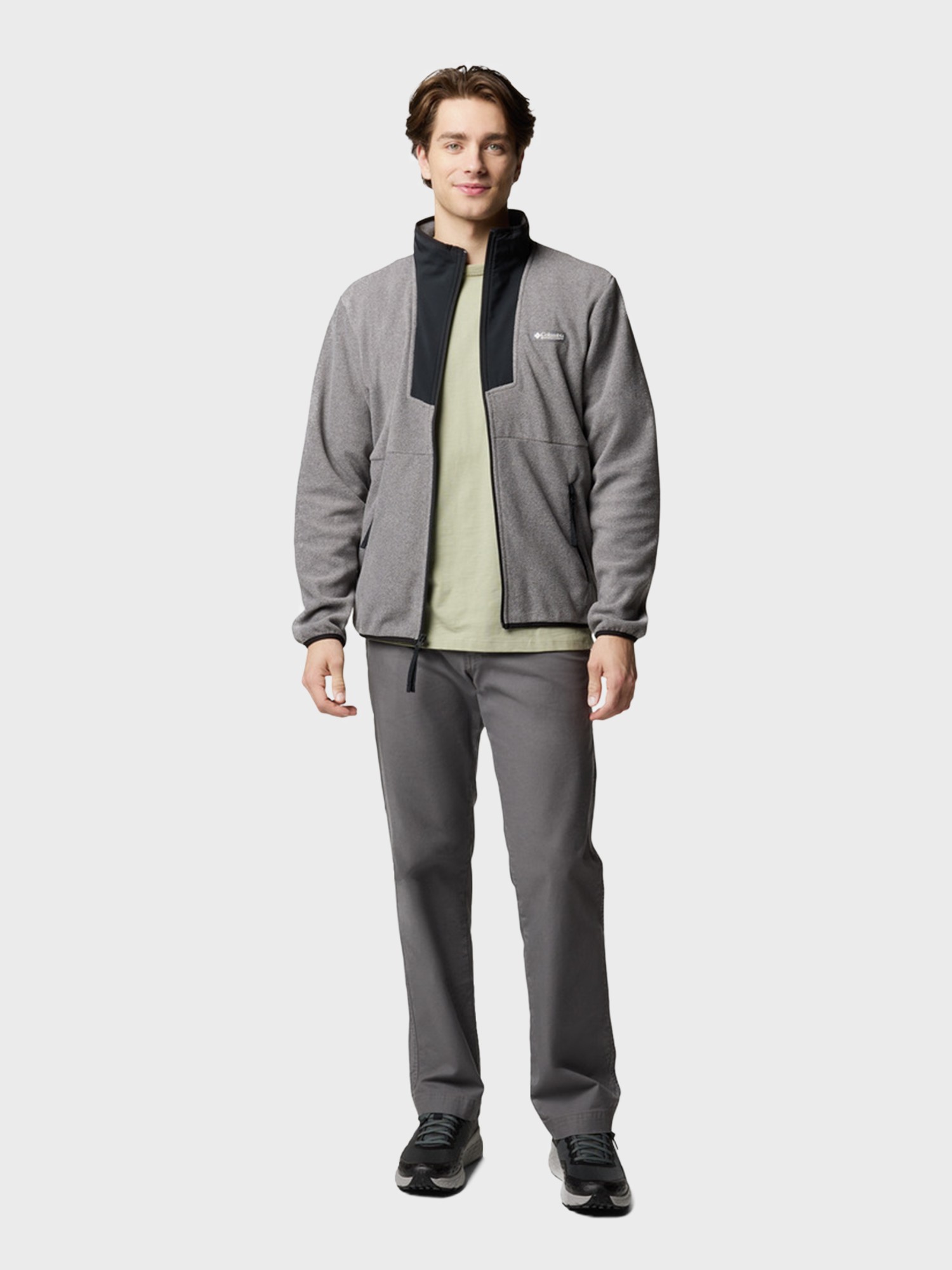 Толстовка мужская Columbia Sequoia Grove™ Full Zip Fleece серая 2095891-024 изображение 6