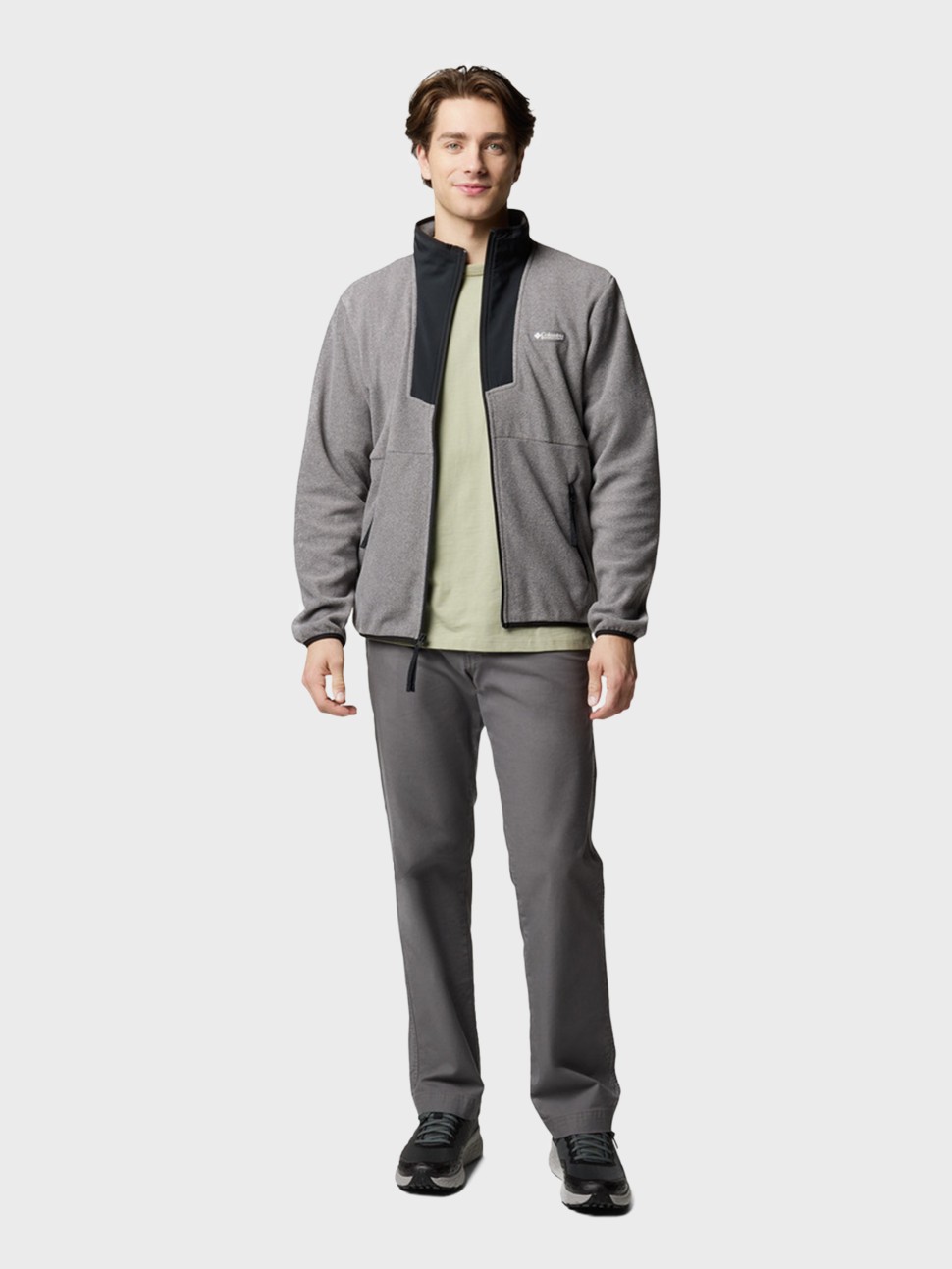 Толстовка чоловіча Columbia Sequoia Grove™ Full Zip Fleece сіра 2095891-024 — фото 6