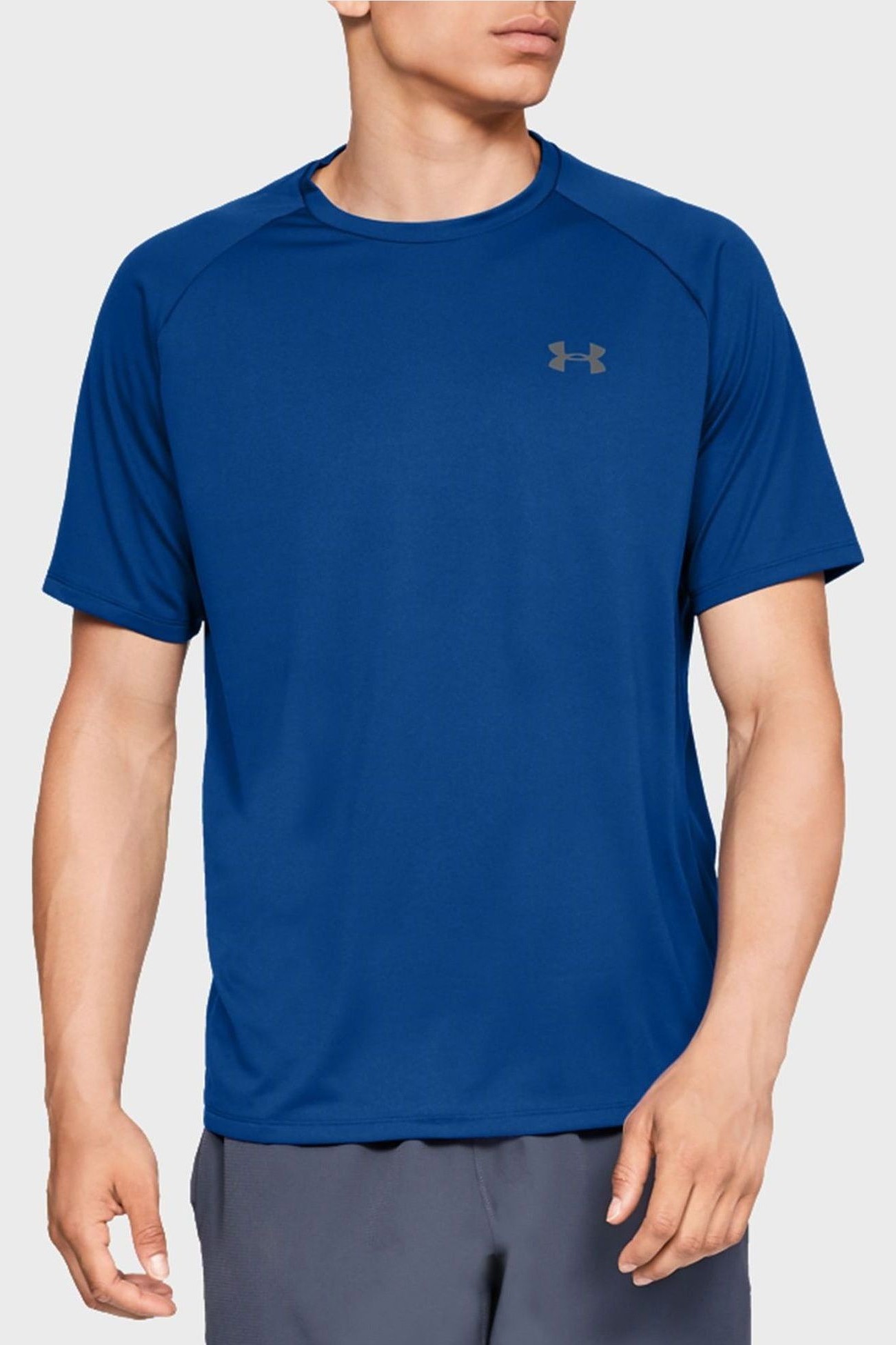 Футболка мужская Under Armour Ua Tech 2.0 Ss Tee синяя 1326413-400 изображение 2