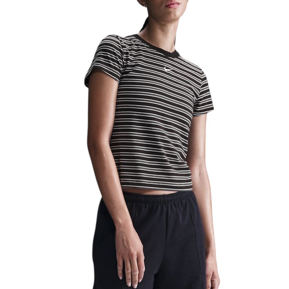 Футболка женская Nike W NSW NK CHLL KNT TEE PNX черная HF9524-010