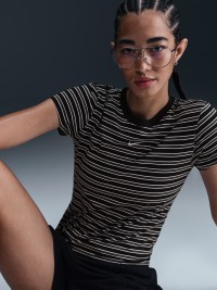 Футболка жіноча Nike W NSW NK CHLL KNT TEE PNX чорна HF9524-010 изображение 4