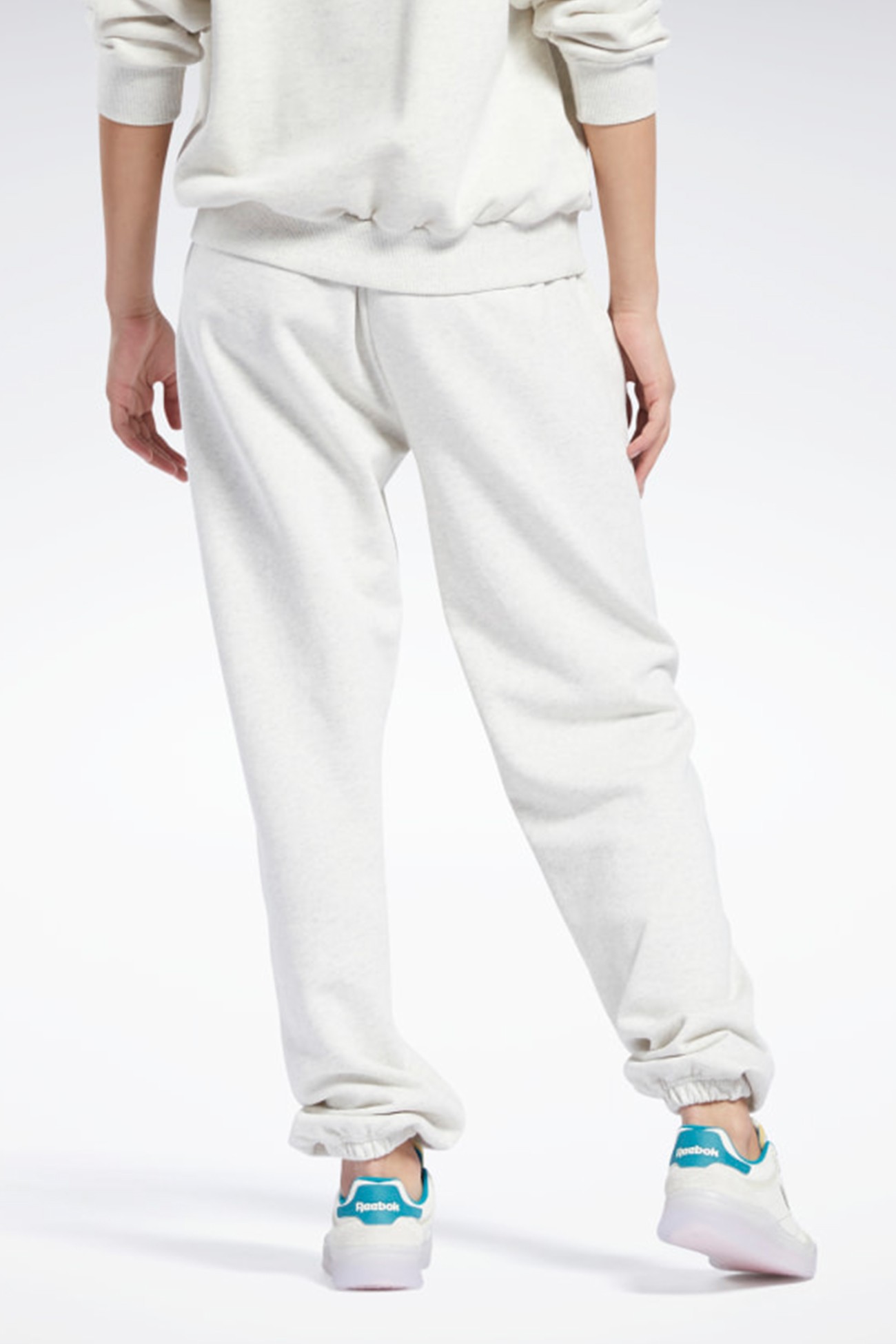 Брюки женские Reebok Cl Pf Sm Logo Ft Pa белые GS1745 изображение 3