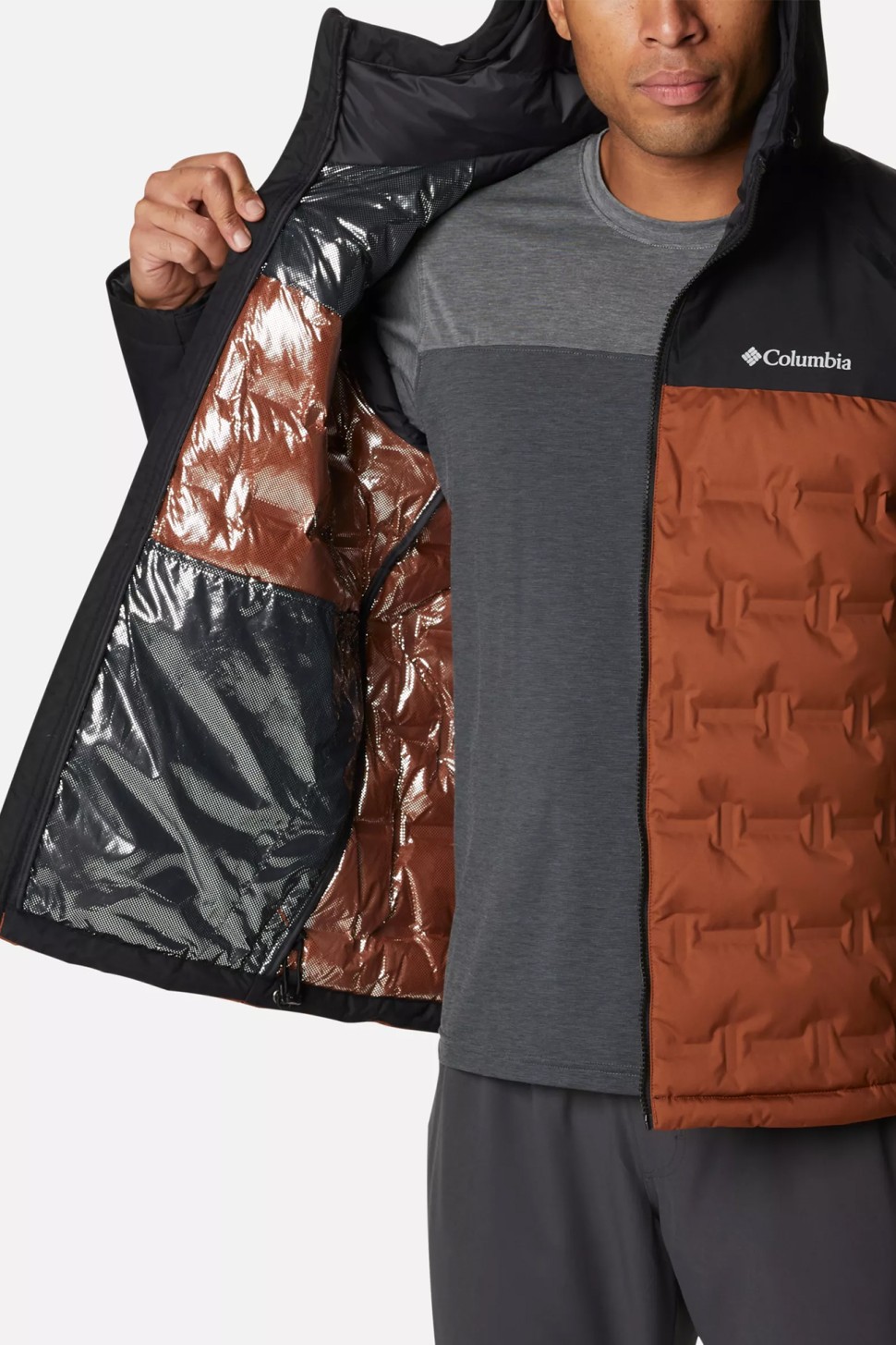 Куртка чоловіча Columbia  Grand Trek Down Jacket  коричнева 1864526-242 — фото 5