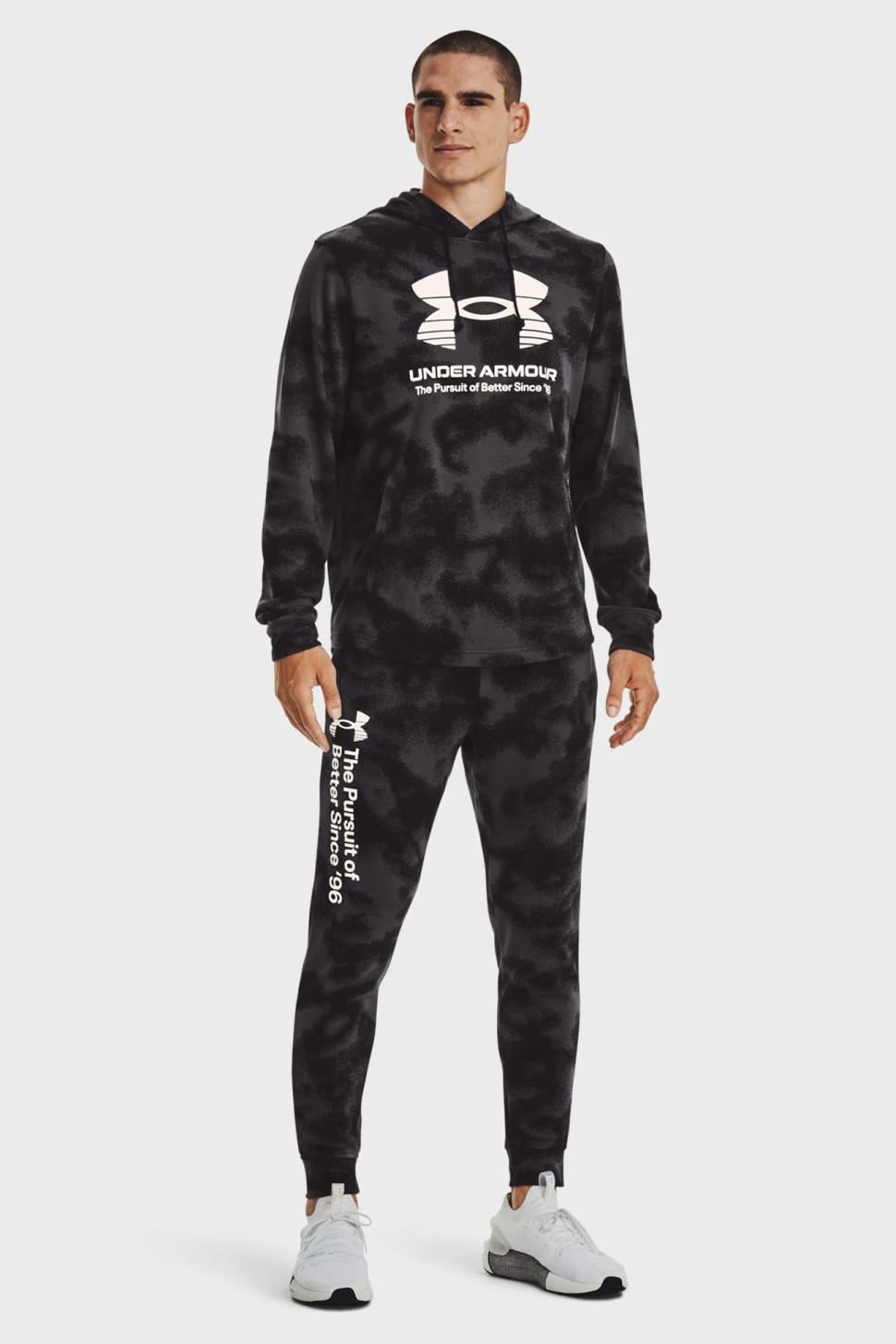 Толстовка чоловіча Under Armour UA Rival Terry Novelty HD сіра 1377185-001 — фото 3