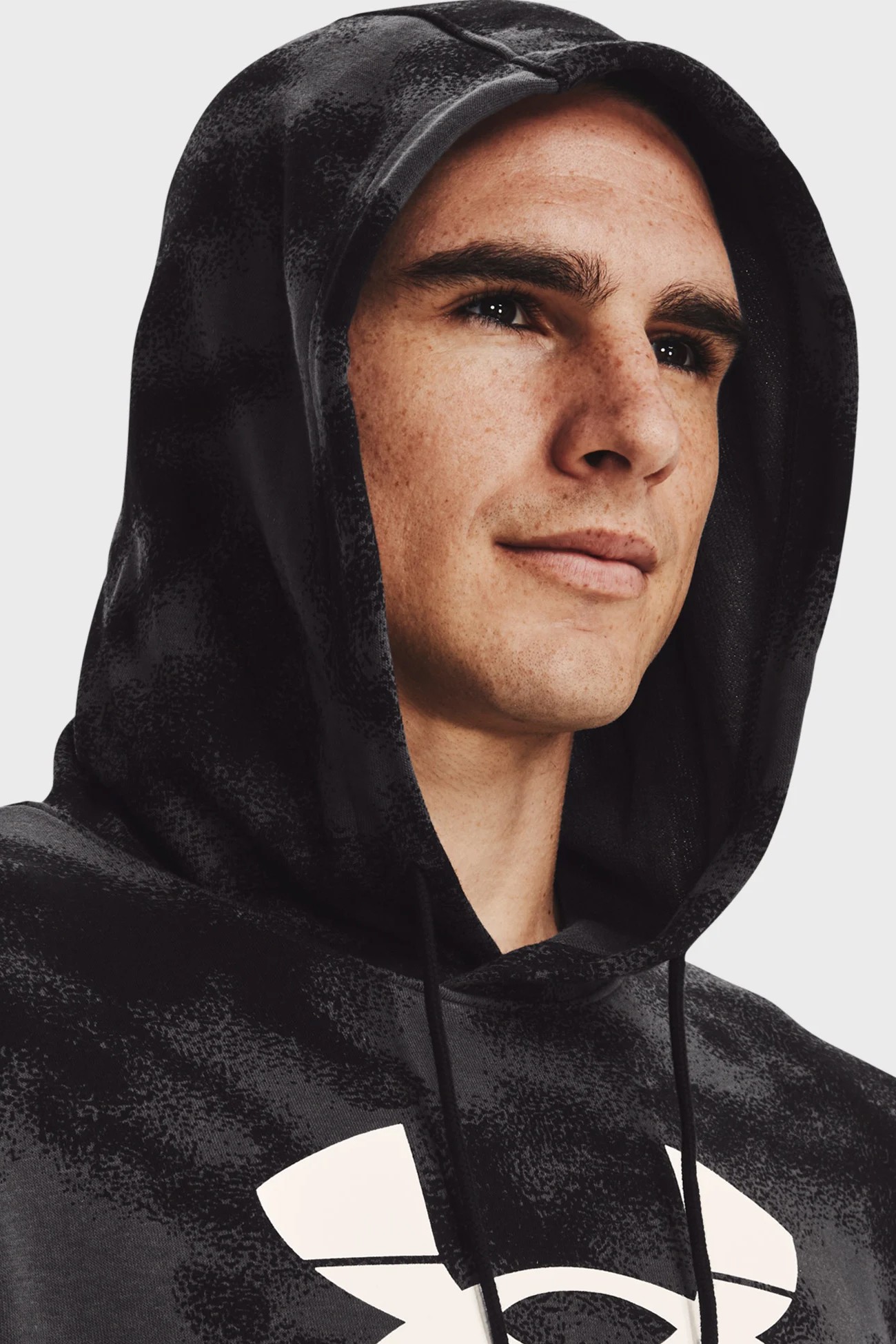 Толстовка мужская Under Armour UA Rival Terry Novelty HD серая 1377185-001 изображение 5