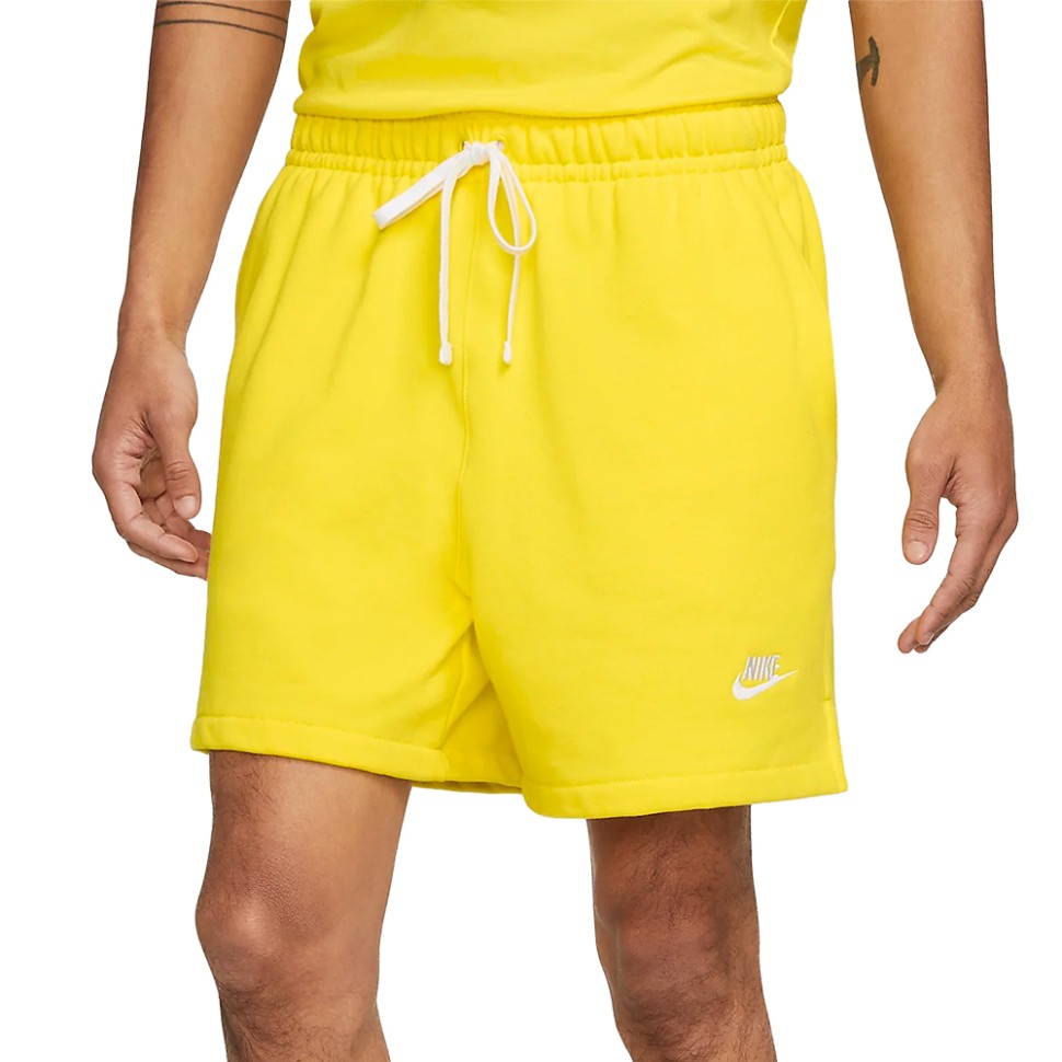 Шорти чоловічі Nike M NK CLUB FT FLOW SHORT жовті DX0731-731 — фото 1