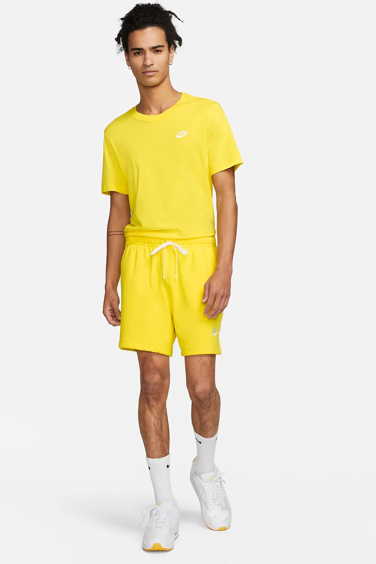 Шорты мужские Nike M NK CLUB FT FLOW SHORT желтые DX0731-731 изображение 3