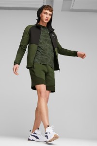 Толстовка мужская Puma EVOSTRIPE Full-Zip Hoodie DK хаки 67593031 изображение 2