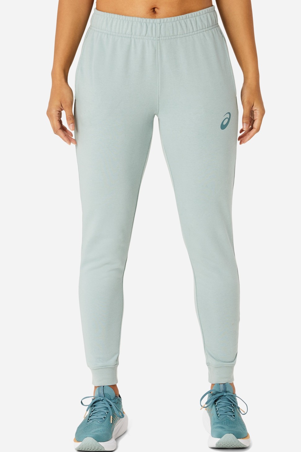 Штани жіночі Asics BIG LOGO SWEAT PANT бірюзовий 2032A982-405 — фото 2