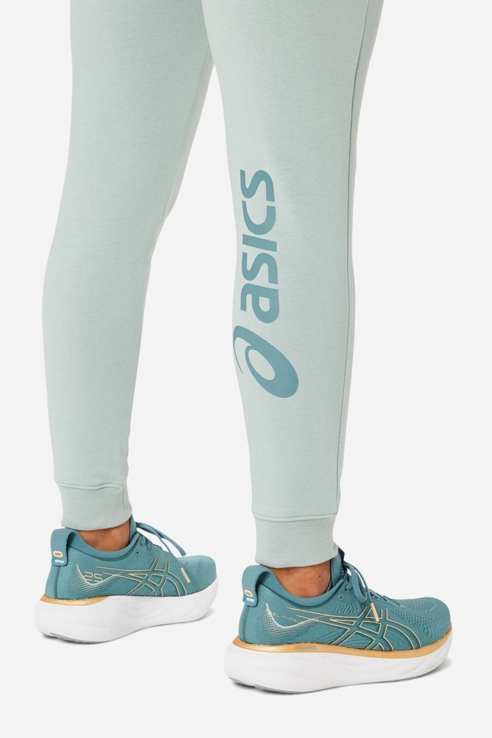 Штани жіночі Asics BIG LOGO SWEAT PANT бірюзовий 2032A982-405 — фото 5