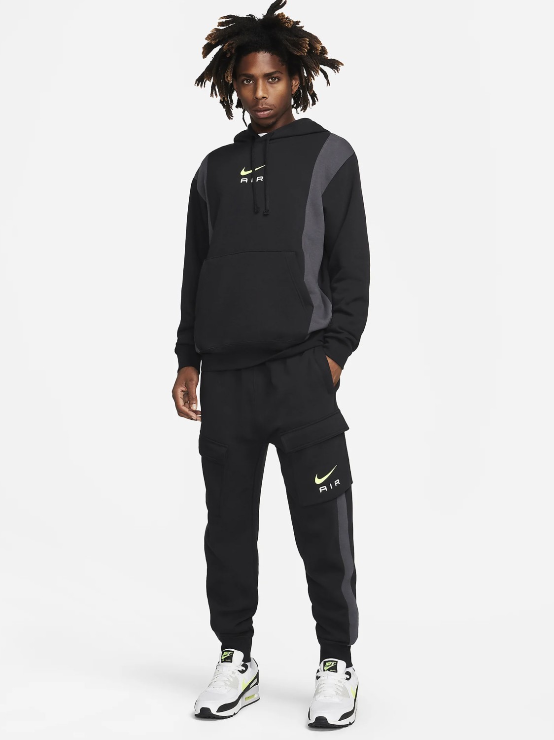Брюки мужские Nike M NSW SW AIR CARGO PANT FLC BB черные FN7693-011 изображение 4