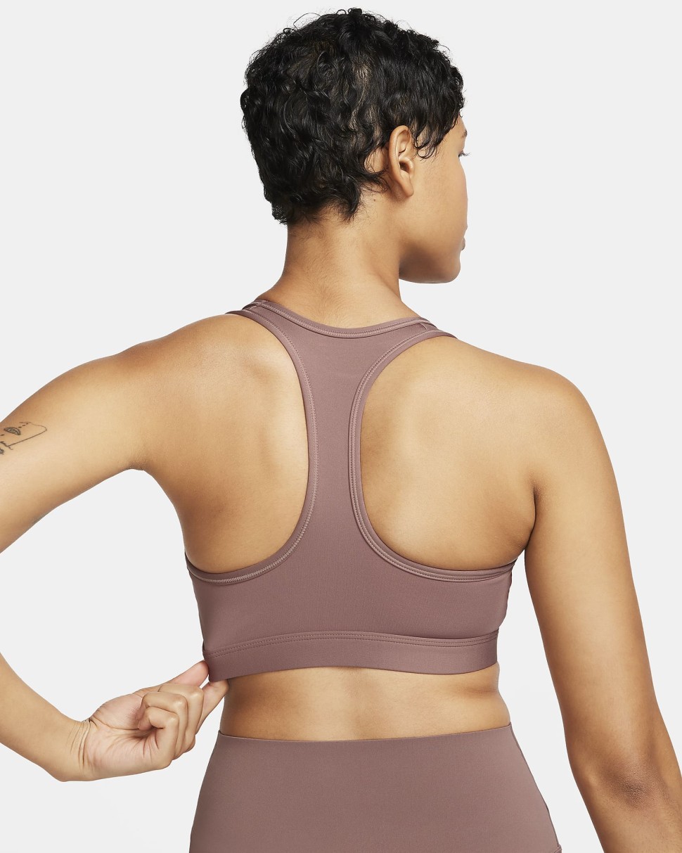 Бра жіночий Nike W NK SWSH LGT SPT BRA коричневий DX6817-208 — фото 3