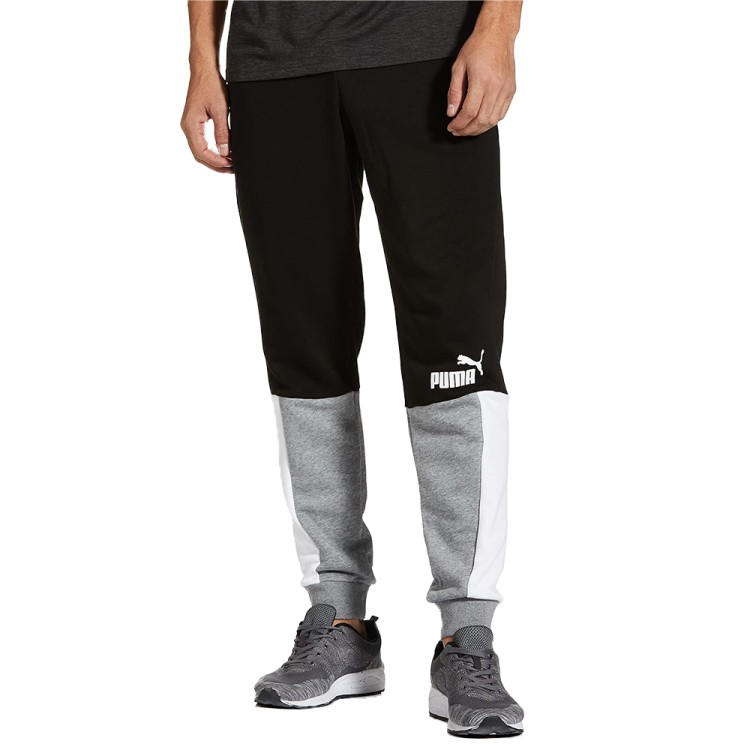 Брюки мужские Puma ESS+ Block Sweatpants черные 84800701