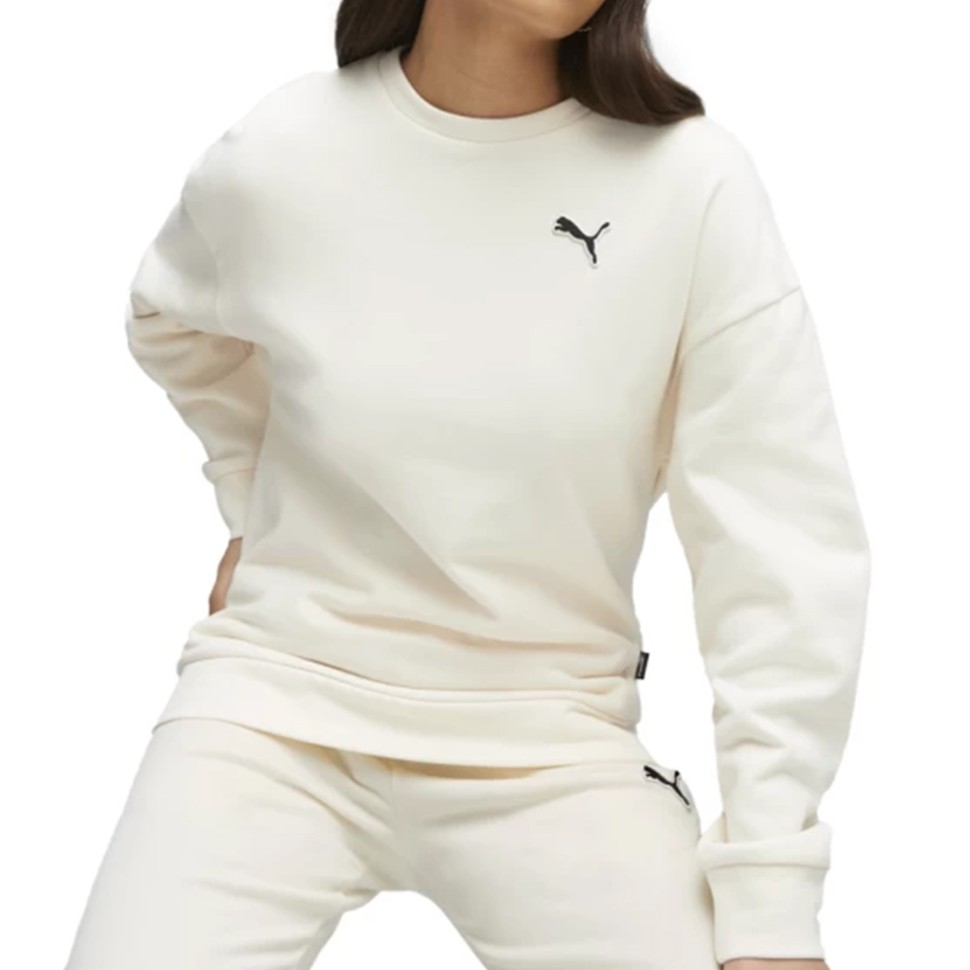 Толстовка жіноча Puma BETTER ESSENTIALS Crew FL молочна 67680399 — фото 1