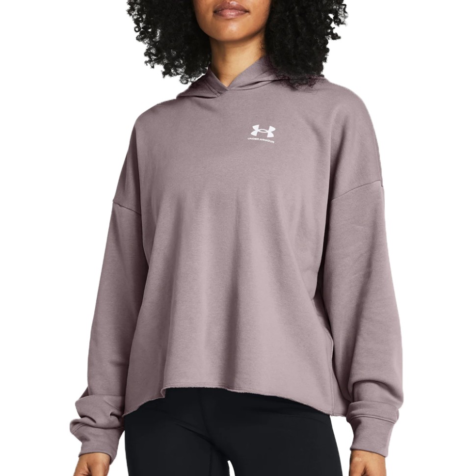Толстовка жіноча Under Armour UA Rival Terry OS Hoodie сіра 1382736-015 — фото 1
