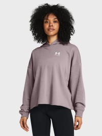 Толстовка жіноча Under Armour UA Rival Terry OS Hoodie сіра 1382736-015 изображение 2