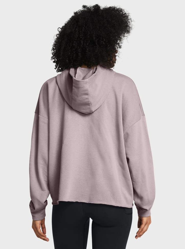 Толстовка жіноча Under Armour UA Rival Terry OS Hoodie сіра 1382736-015 изображение 3