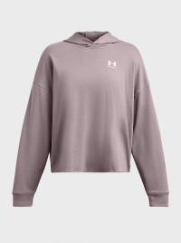 Толстовка жіноча Under Armour UA Rival Terry OS Hoodie сіра 1382736-015 изображение 4