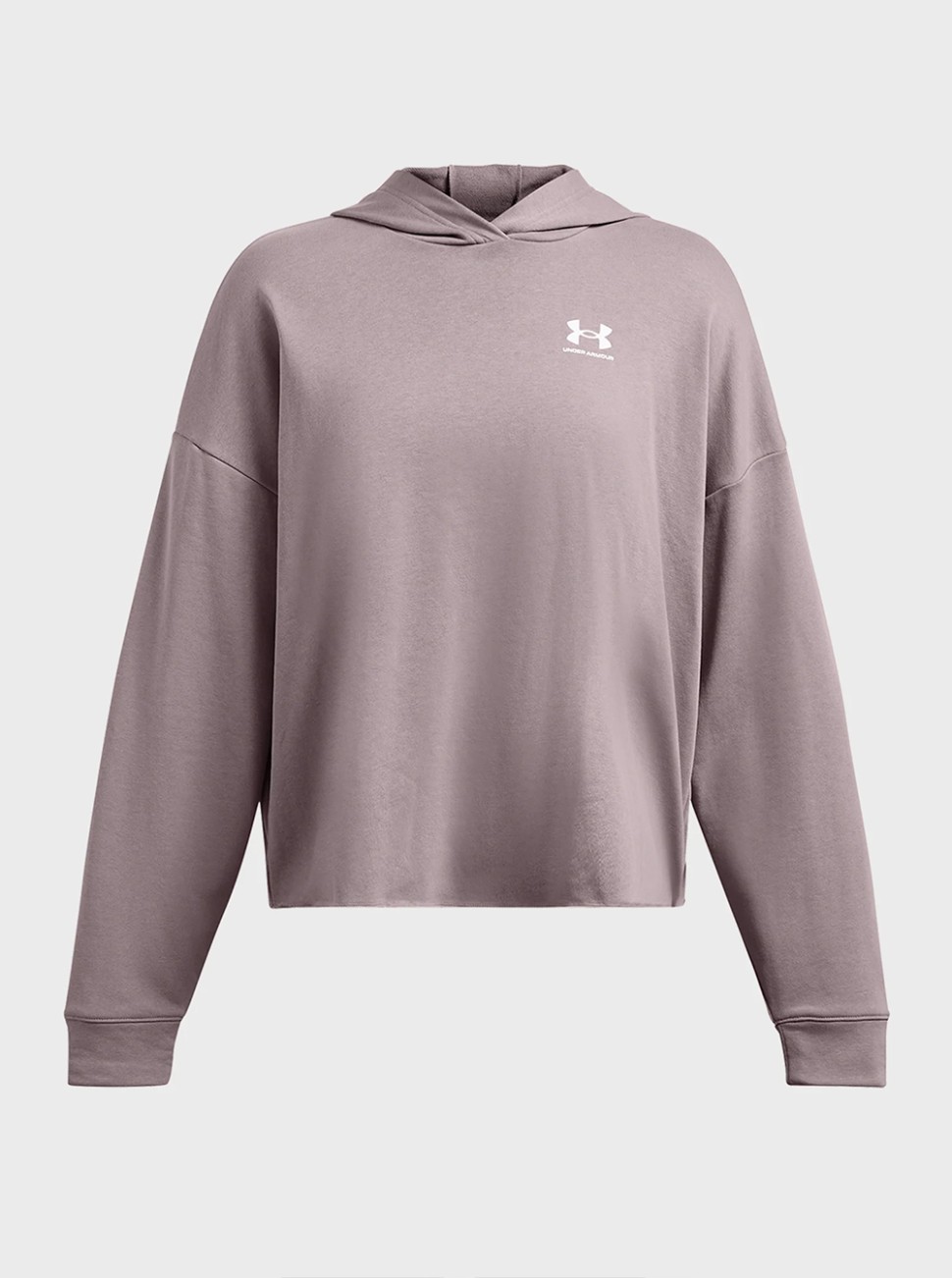 Толстовка жіноча Under Armour UA Rival Terry OS Hoodie сіра 1382736-015 — фото 4
