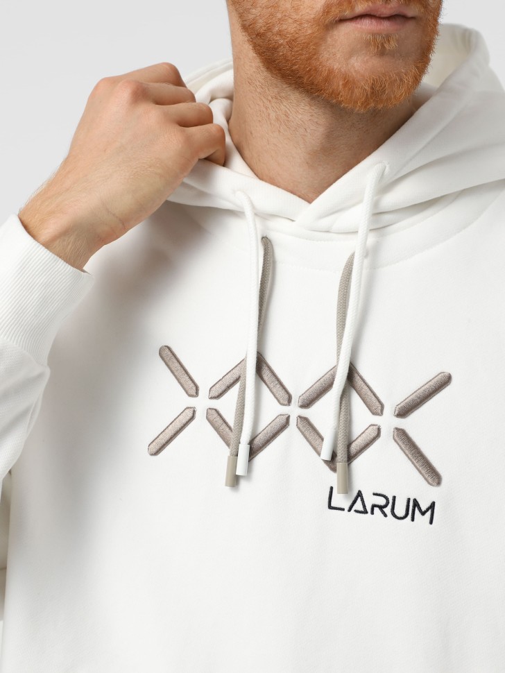 Толстовка чоловіча Larum біла 652505-100 изображение 6