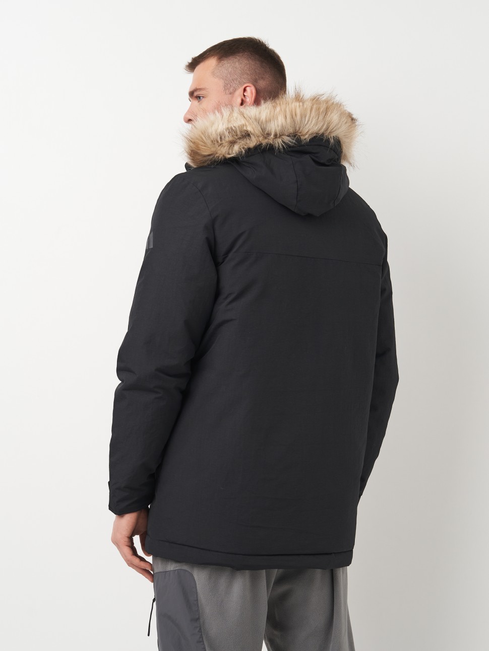 Куртка чоловіча Adidas PAVERIC FUR PAR чорна IX8888 — фото 3