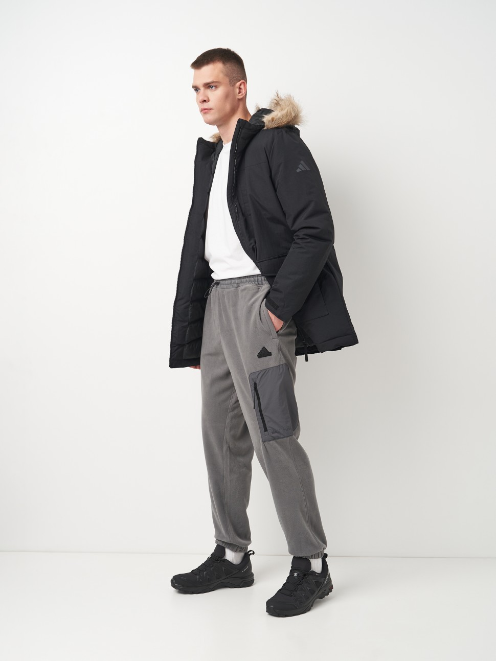 Куртка чоловіча Adidas PAVERIC FUR PAR чорна IX8888 — фото 4