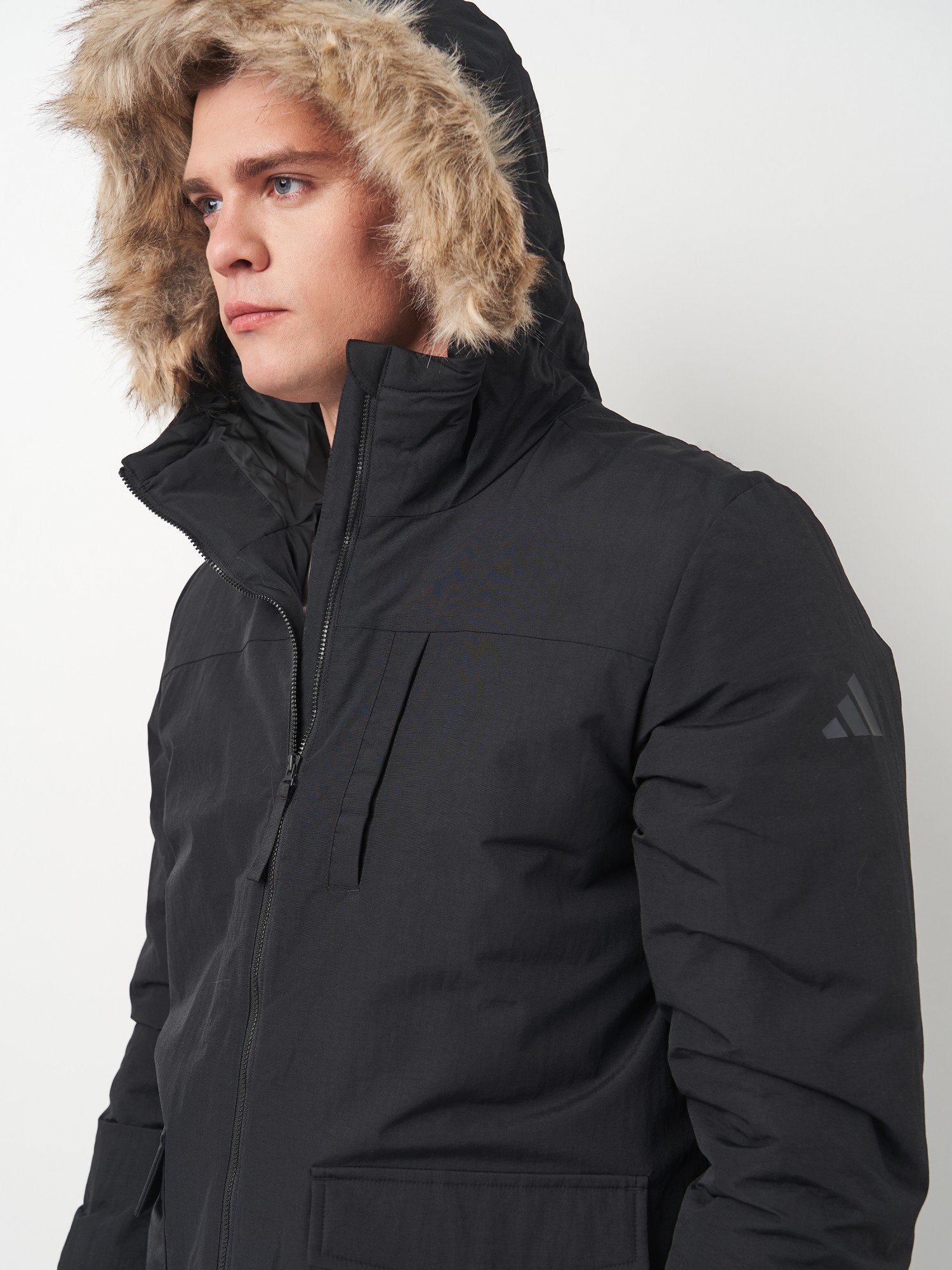 Куртка чоловіча Adidas PAVERIC FUR PAR чорна IX8888 изображение 5