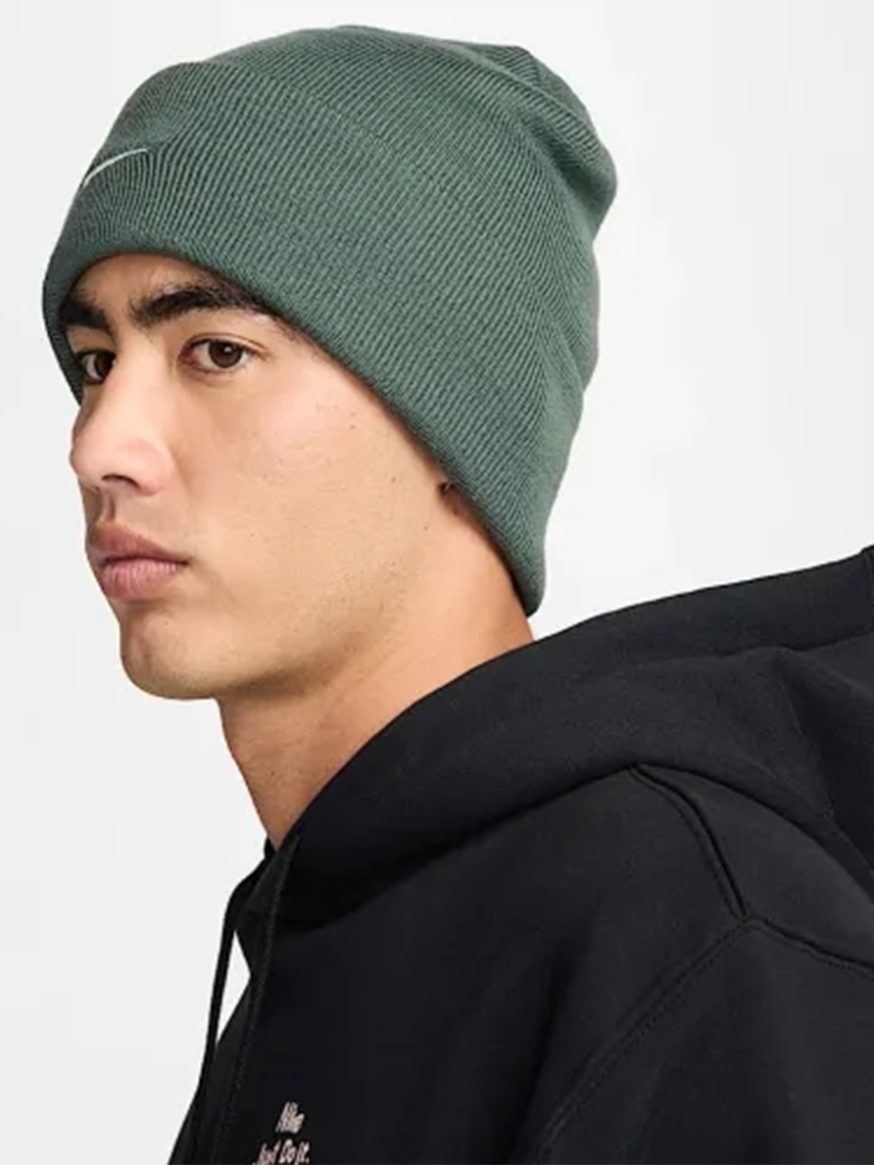 Шапка Nike U NK PEAK BEANIE TC SWSH F24 L зелена HF0187-338 — фото 4