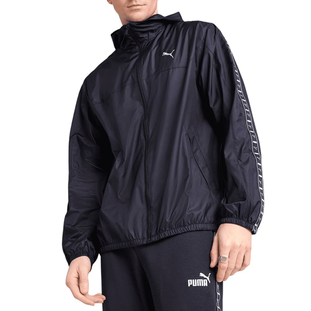 Ветровка мужская Puma ESS Tape Windbreaker черная 68462916