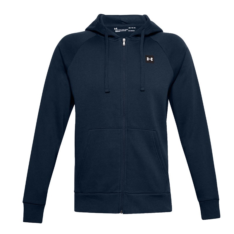 Толстовка чоловіча Under Armour Rival Fleece Full Zip Hoodie синя 1357111-408 — фото 1