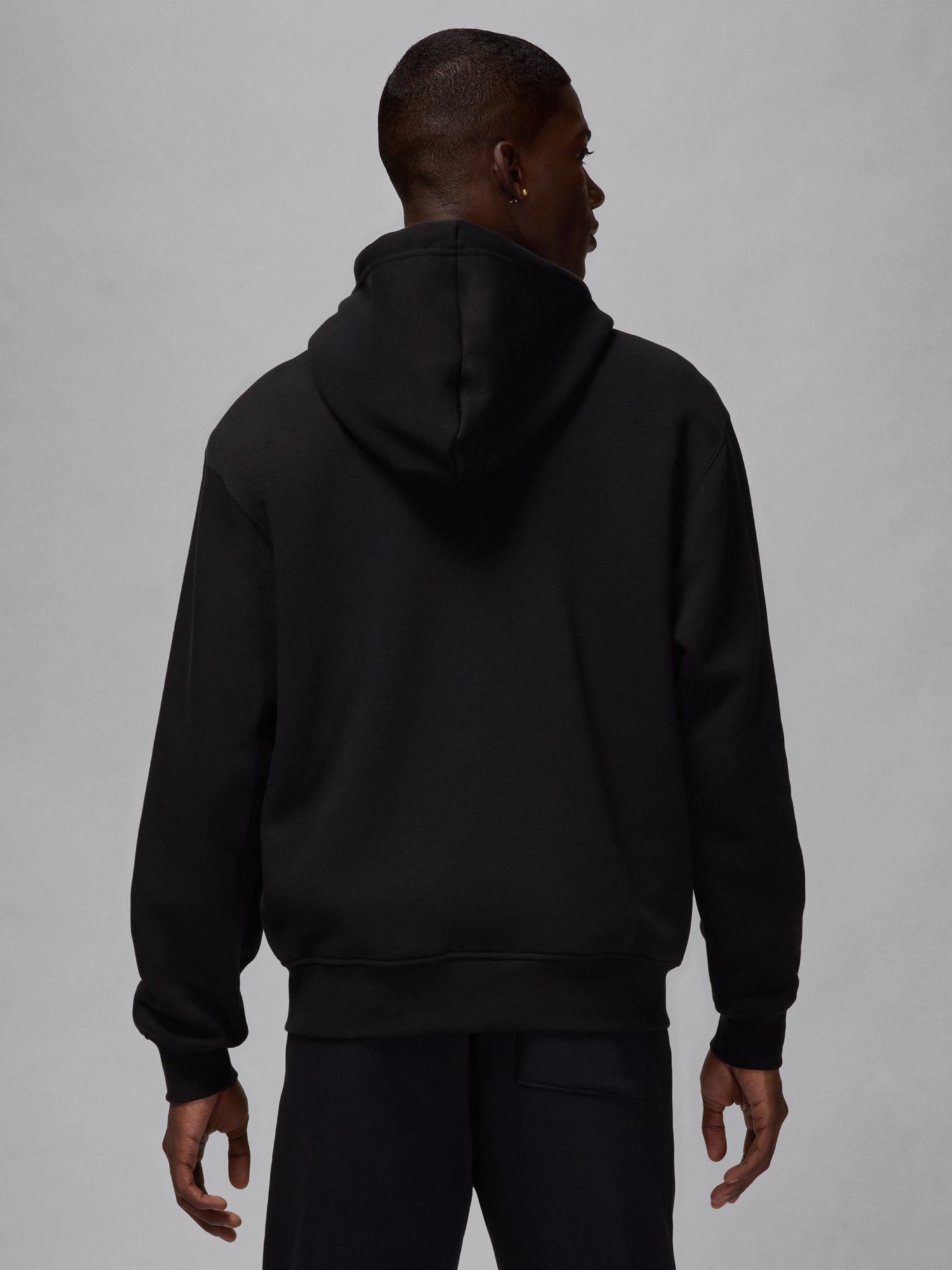 Толстовка мужская Nike M J JUMPMAN FLC PO черная FV7289-010 изображение 3