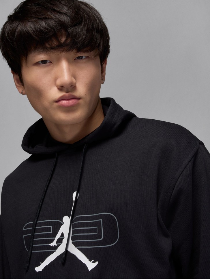 Толстовка чоловіча Nike M J SPRT CSVR GFX FLC PO чорна HQ8694-010 изображение 5