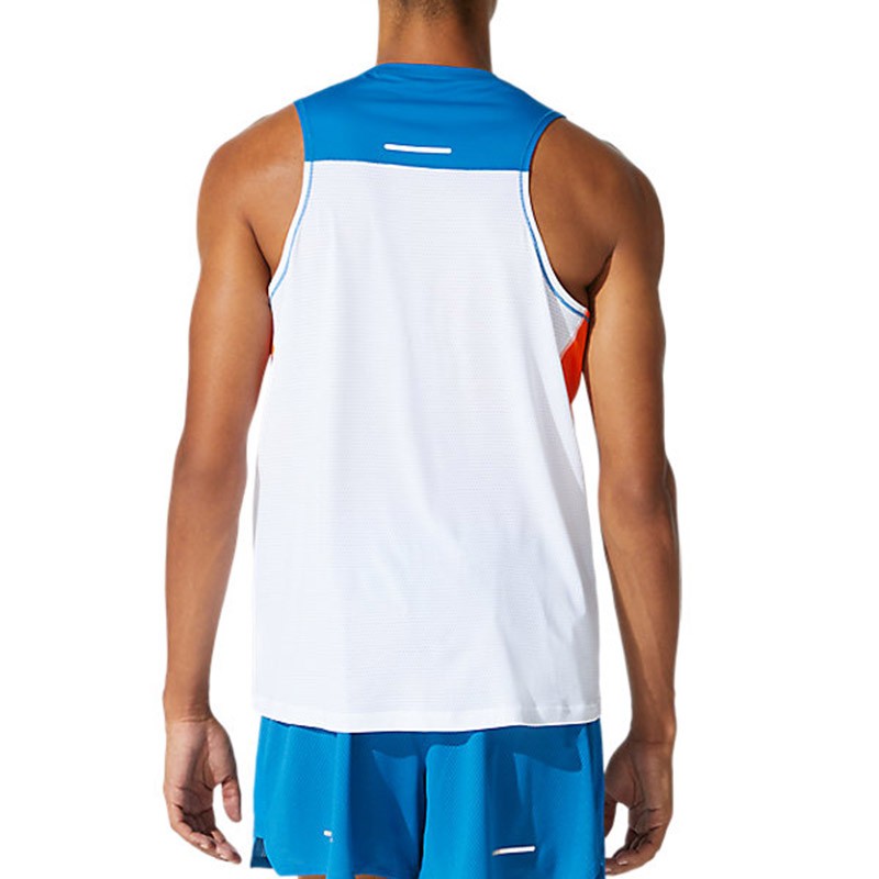 Майка чоловіча Asics Race Singlet біла 2011B881-100 — фото 3