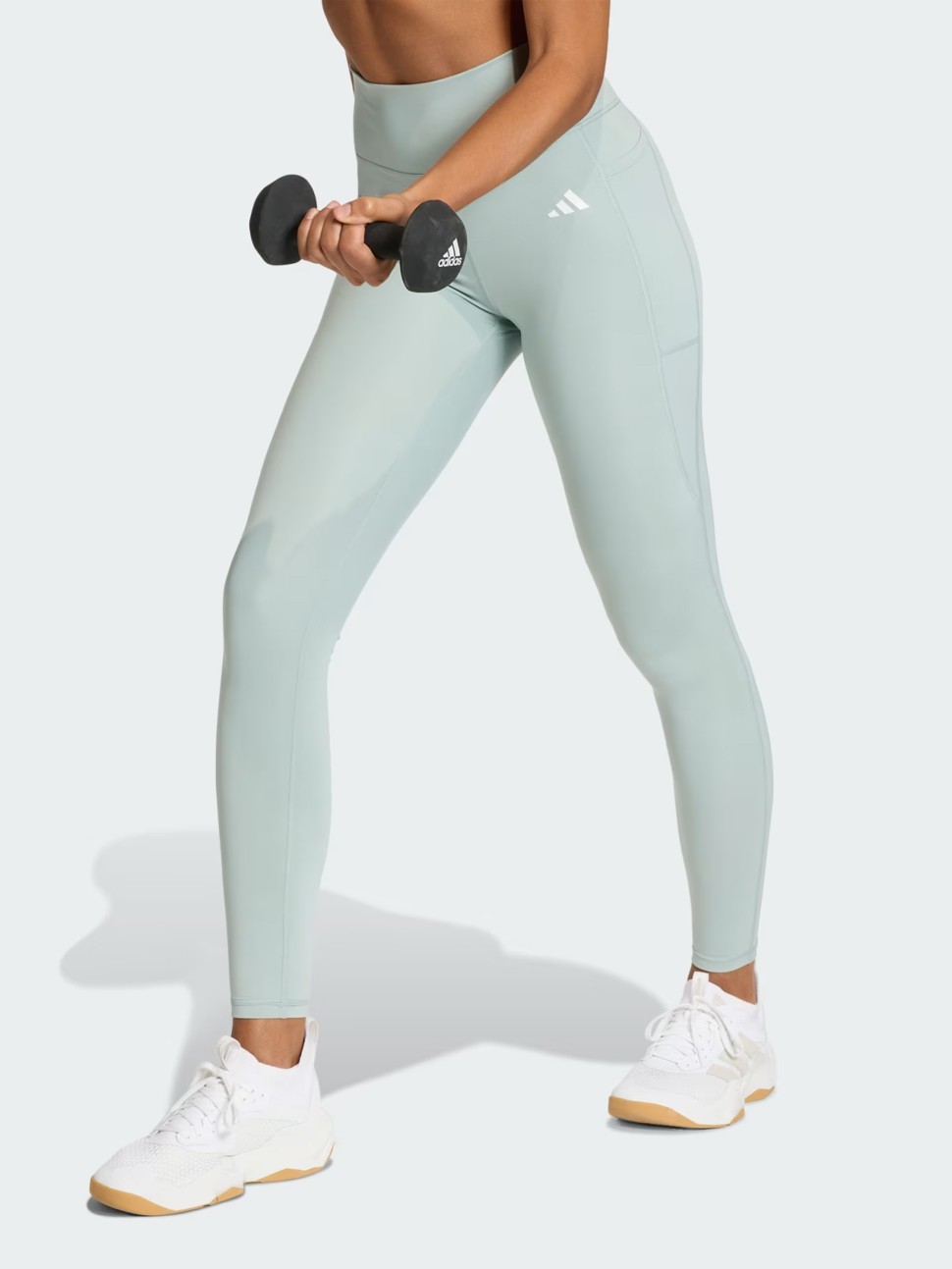 Легінси жіночі Adidas OPT ESS ST 1/1 м'ятні JZ0825 — фото 2