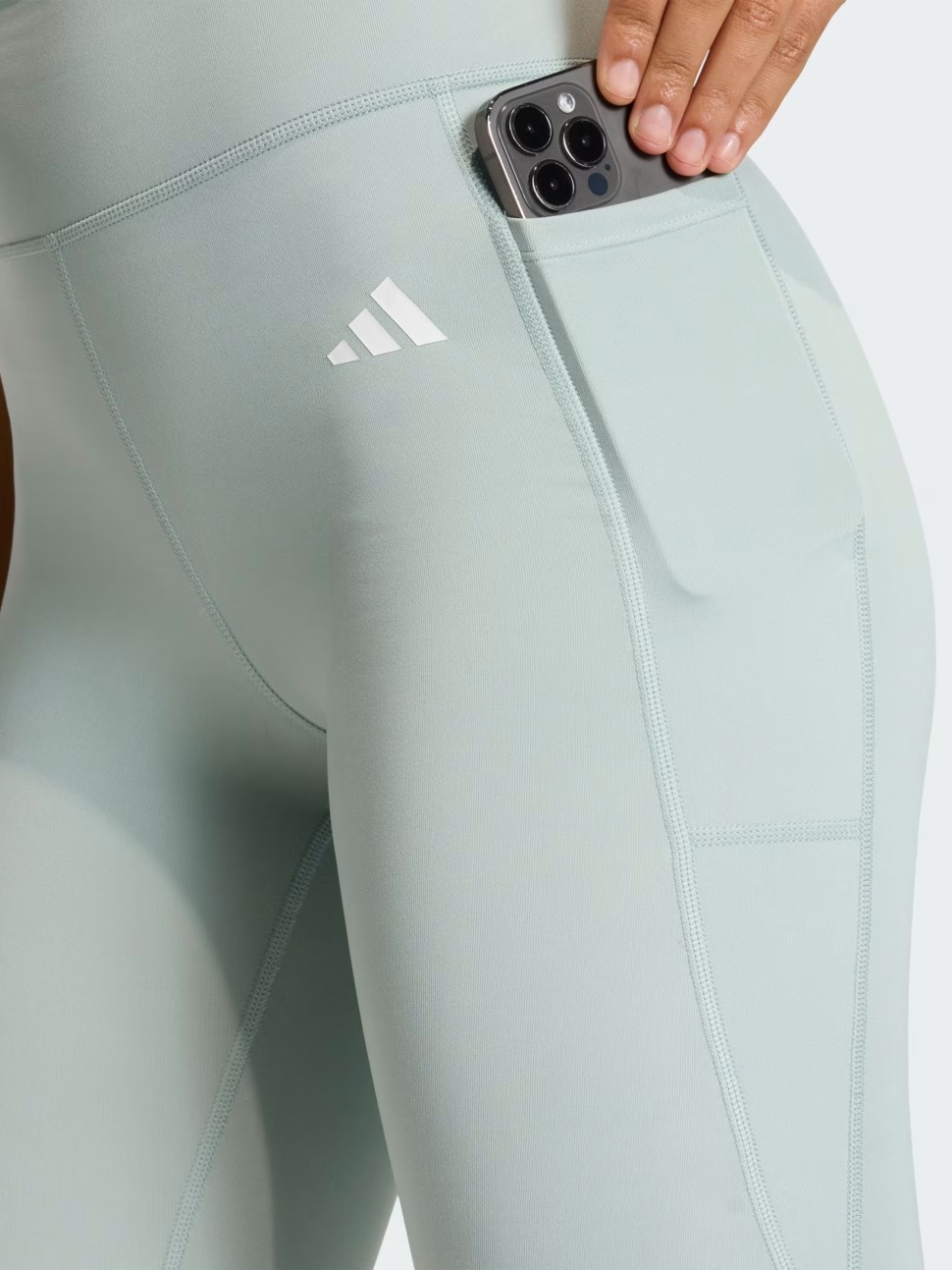 Легінси жіночі Adidas OPT ESS ST 1/1 м'ятні JZ0825 — фото 5