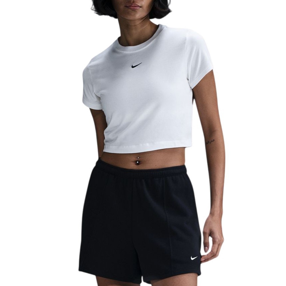 Футболка женская Nike W NSW NK CHLL KNT CRP белая HF9538-101