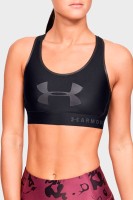 Бра женский Under Armour Armour Mid Keyhole Graphic черный 1344333-001 изображение 2