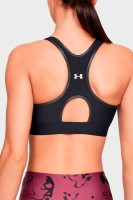 Бра женский Under Armour Armour Mid Keyhole Graphic черный 1344333-001 изображение 3