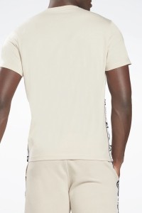 Футболка мужская Reebok Ri Tape Tee бежевая HB2150 изображение 4