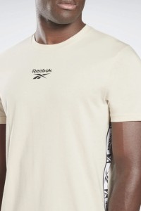 Футболка мужская Reebok Ri Tape Tee бежевая HB2150 изображение 5